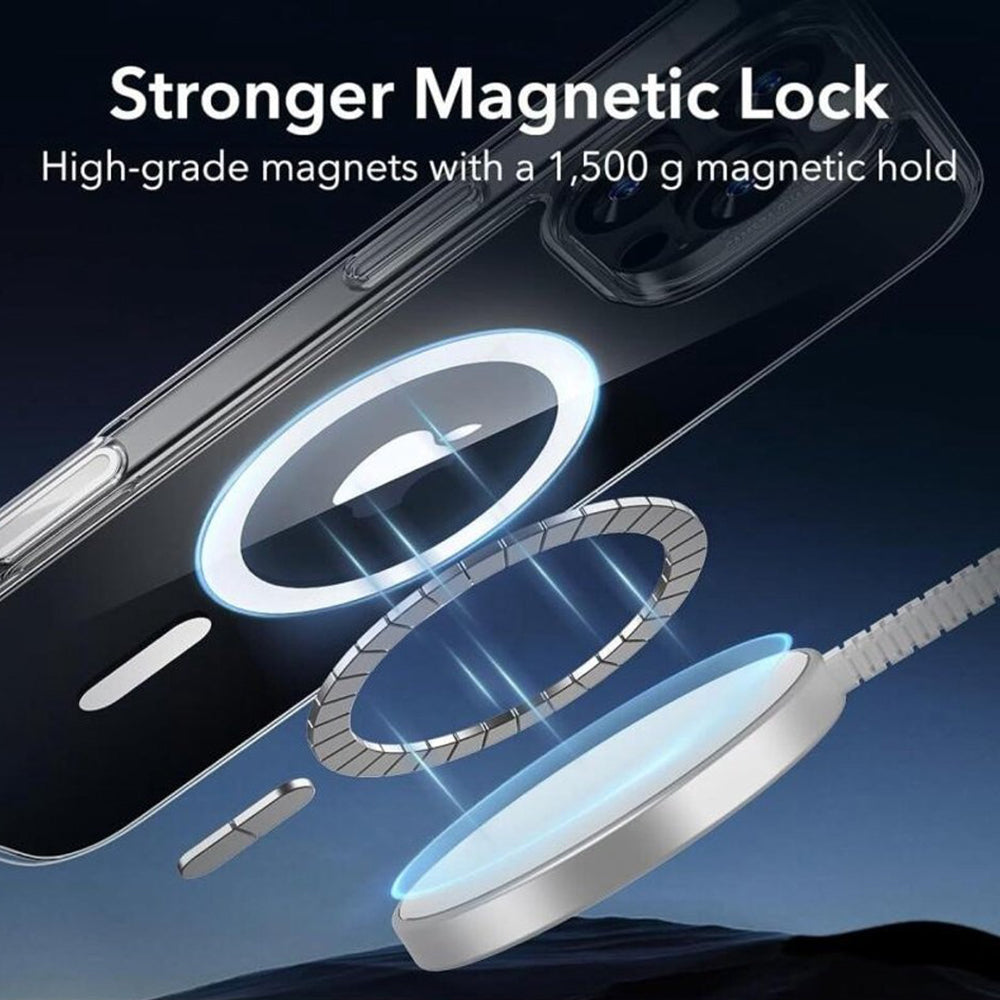 MagSafe pouzdro pro Apple iPhone 16 Pro, ESR, Classic Hybrid Slide, Transparentní