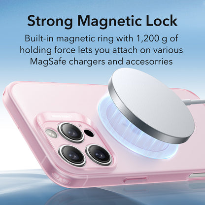 Pouzdro MagSafe pro Apple iPhone 16 Pro, ESR, Zero, Saténově růžové