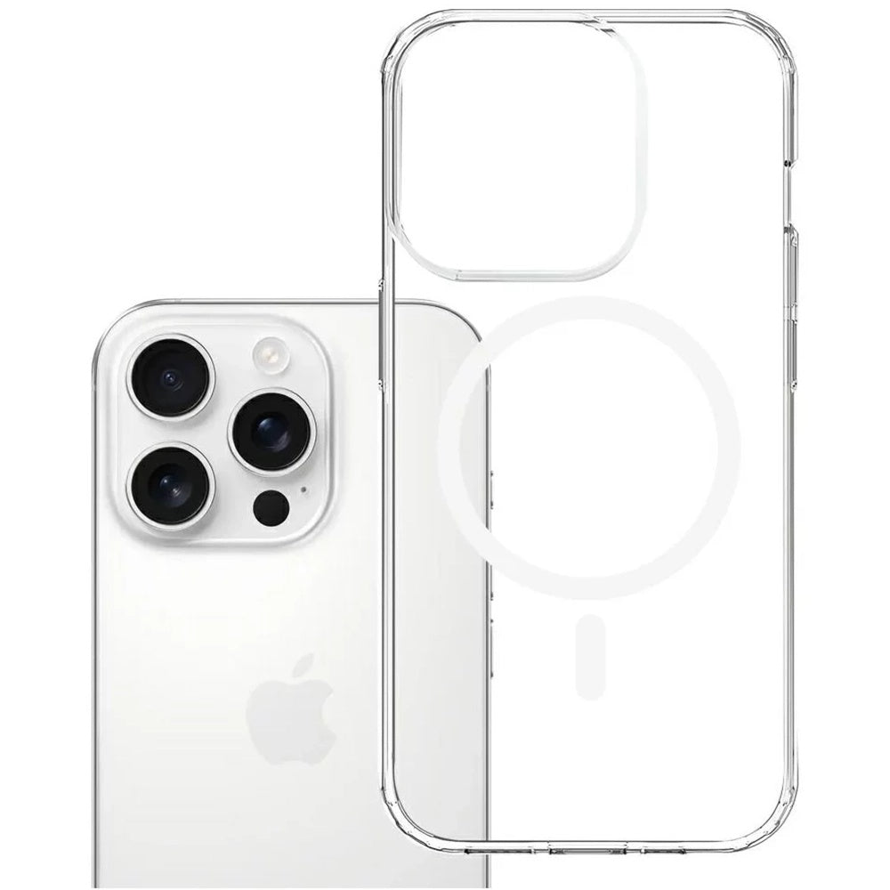 MagSafe pouzdro pro Apple iPhone 16 Pro Max, 3MK, Armor MagCase, Transparentní