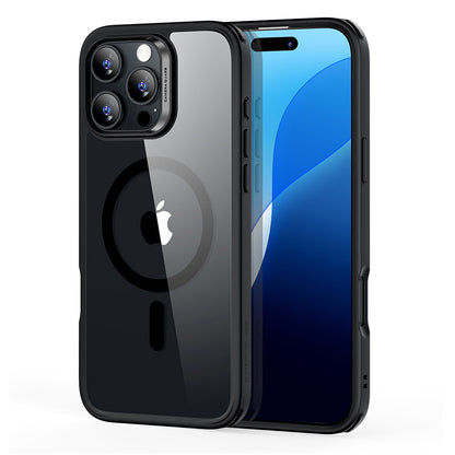 Pouzdro MagSafe pro Apple iPhone 16 Pro Max, ESR, Classic Hybrid, Černě průhledné