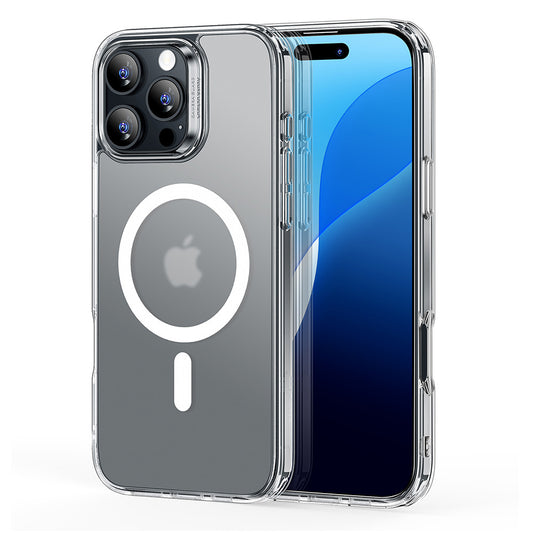 Pouzdro MagSafe pro Apple iPhone 16 Pro Max, ESR, Classic Hybrid, Saténově průhledné