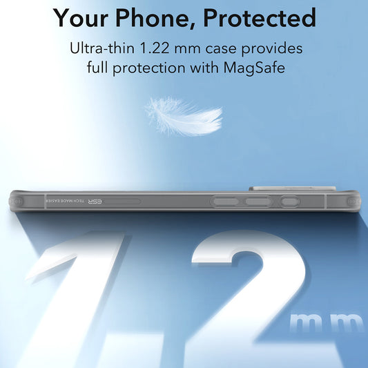 Pouzdro MagSafe pro Apple iPhone 16 Pro Max, ESR, Zero, Saténově šedé