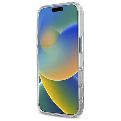 Pouzdro MagSafe pro Apple iPhone 16 Pro Max, Karl Lagerfeld, IML Monogram Karl & Choupette's Heads, Průhledné