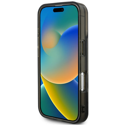 Pouzdro MagSafe pro Apple iPhone 16 Pro Max, Karl Lagerfeld, Liquid Glitter Choupette Logo, Černá