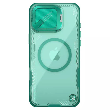 MagSafe pouzdro pro Apple iPhone 16 Pro Max, Nillkin, Iceblade Prop (bez výřezu na kameru), zelené