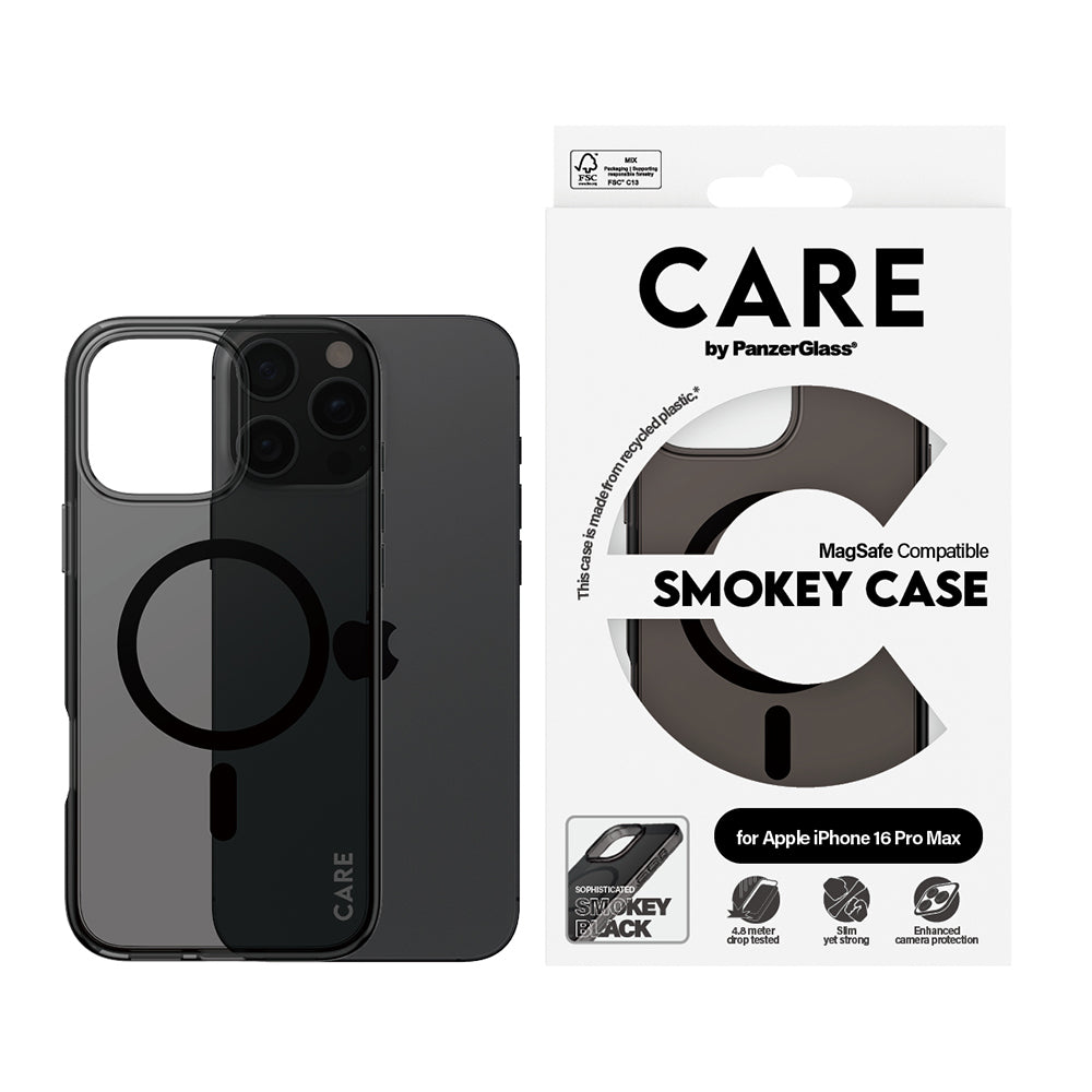 Pouzdro MagSafe pro Apple iPhone 16 Pro Max, PanzerGlass, Care Urban Combat, Černá