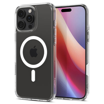 Pouzdro MagSafe pro Apple iPhone 16 Pro Max, Spigen, Ultra Hybrid T, Bílá ACS08505
