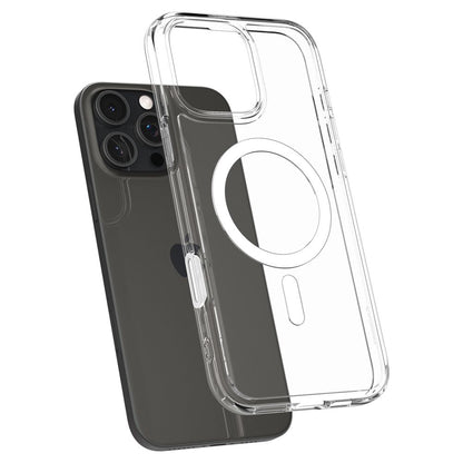 Pouzdro MagSafe pro Apple iPhone 16 Pro Max, Spigen, Ultra Hybrid T, Bílá ACS08505