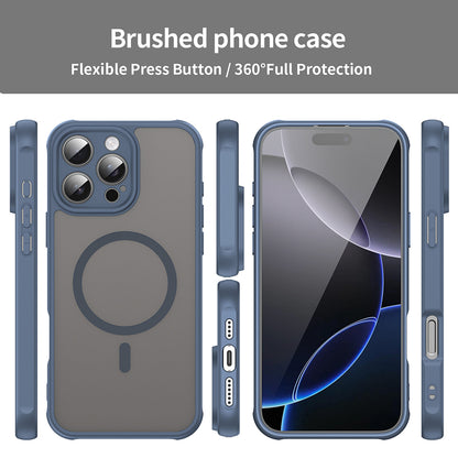 MagSafe pouzdro pro Apple iPhone 16 Pro Max, Techsuit, HaloFrost II, Tmavě modrá