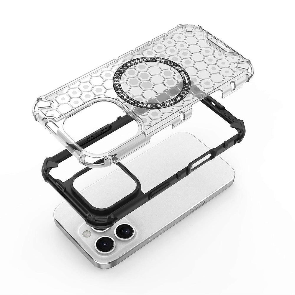 MagSafe pouzdro pro Apple iPhone 16 Pro Max, Techsuit, HoneyComb Shield, černé
