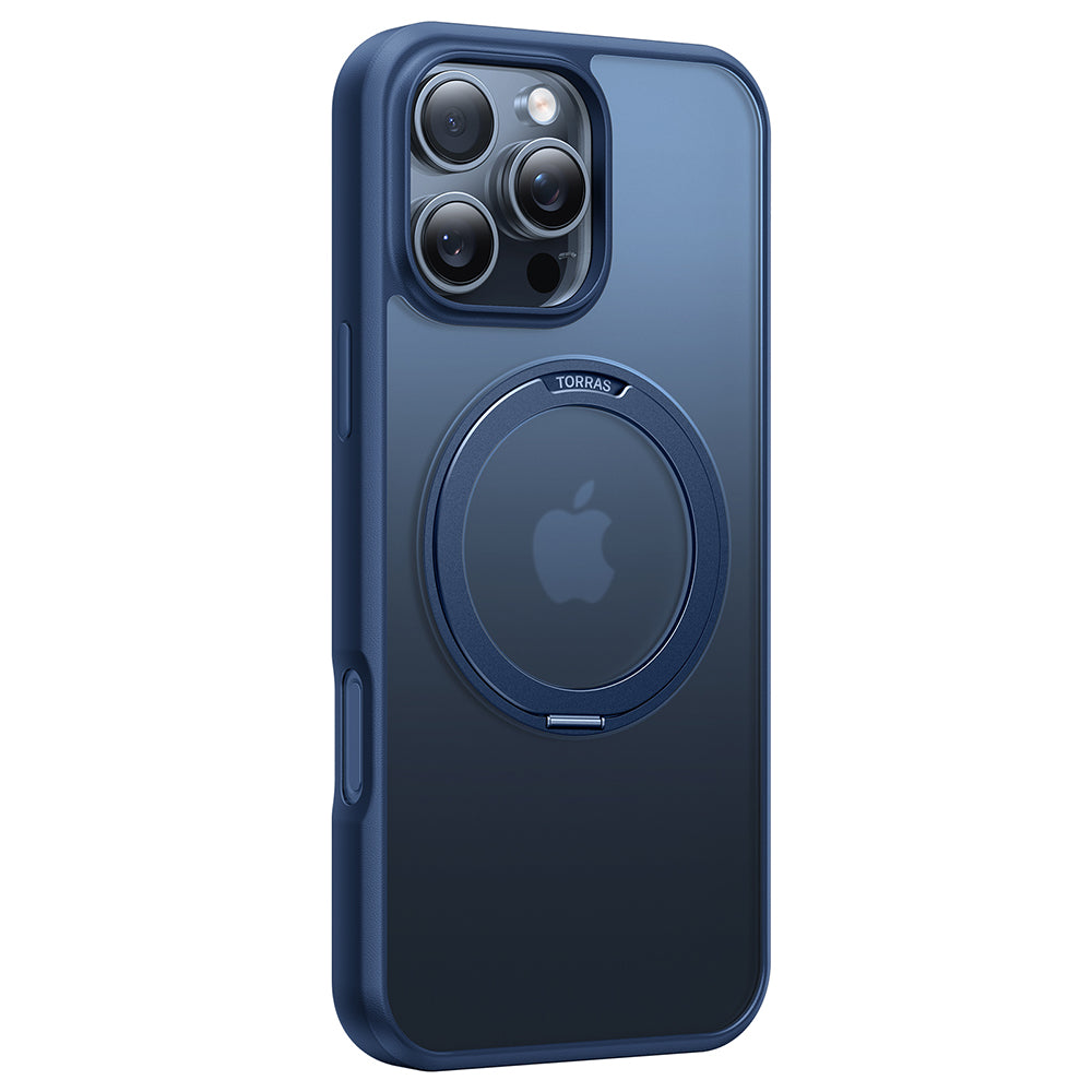 Pouzdro MagSafe pro Apple iPhone 16 Pro Max, Torras, Ostand Pro, Námořnická modř