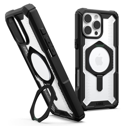 MagSafe Case for Apple iPhone 16 Pro Max, Urban Armor Gear, Plasma XTE, Transparent Black