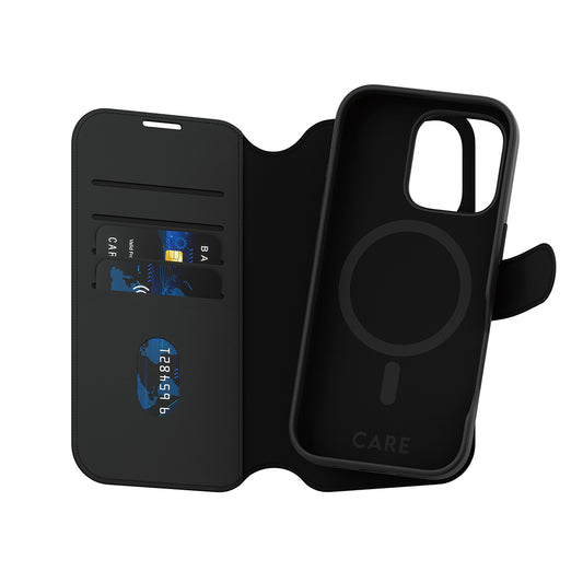 Pouzdro MagSafe pro Apple iPhone 16 Pro, PanzerGlass, Care Feature Tango Two-in-One, Černá