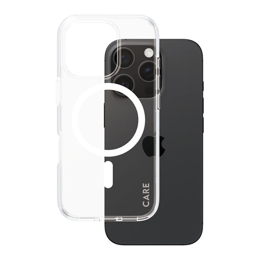 Pouzdro MagSafe pro Apple iPhone 16 Pro, PanzerGlass, Care Urban Combat, Bílá Transparentní