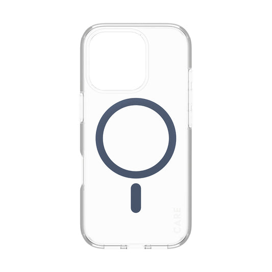 Pouzdro MagSafe pro Apple iPhone 16 Pro, PanzerGlass, Care Urban Combat, Modrá Transparentní