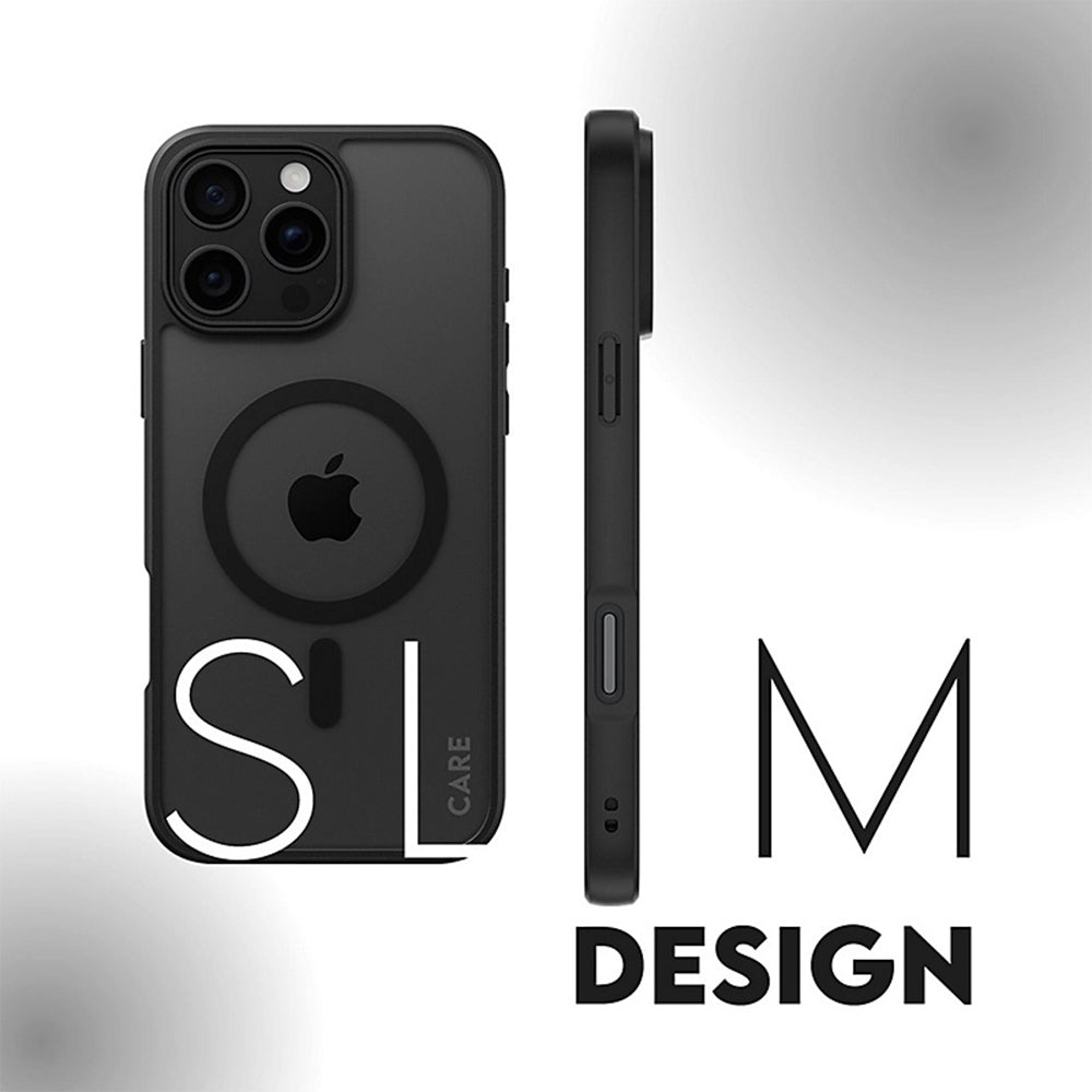 Pouzdro MagSafe pro Apple iPhone 16 Pro, PanzerGlass, Frame, Černá Transparentní