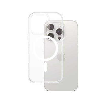 Pouzdro MagSafe pro Apple iPhone 16 Pro, PanzerGlass, HardCase, Bílá Transparentní