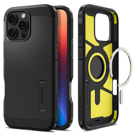 MagSafe pouzdro pro Apple iPhone 16 Pro, Spigen, Tough Armor, černé ACS08146