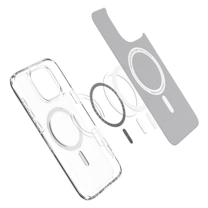 Pouzdro MagSafe pro Apple iPhone 16 Pro, Spigen, Ultra Hybrid, Saténově průhledné ACS08133