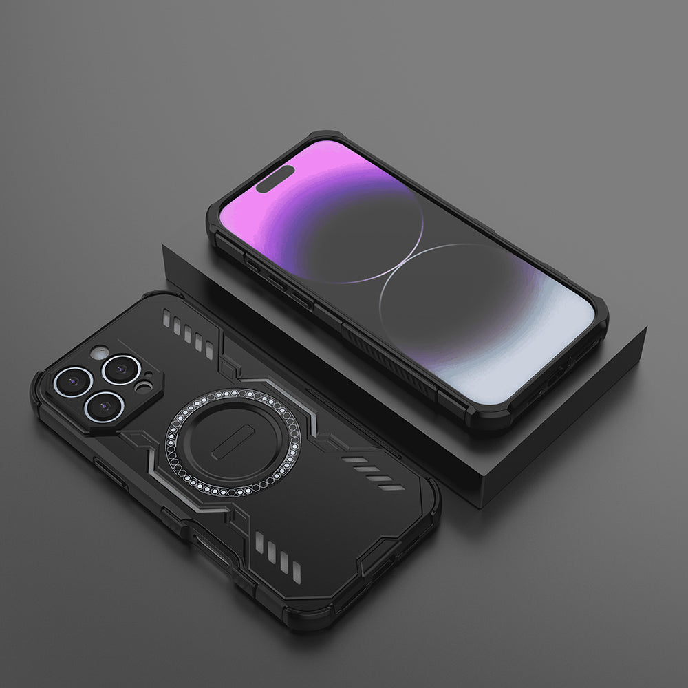MagSafe pouzdro pro Apple iPhone 16 Pro, Techsuit, ArmorMag, černé