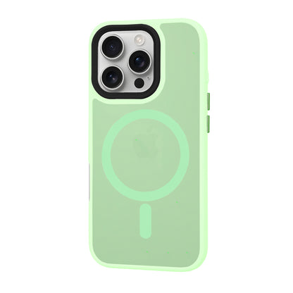 MagSafe pouzdro pro Apple iPhone 16 Pro, Techsuit, HaloFrost, Světle zelená
