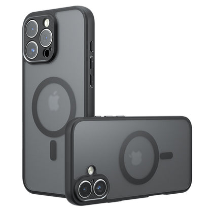 MagSafe pouzdro pro Apple iPhone 16 Pro, Techsuit, PureFrost, Černá saténová