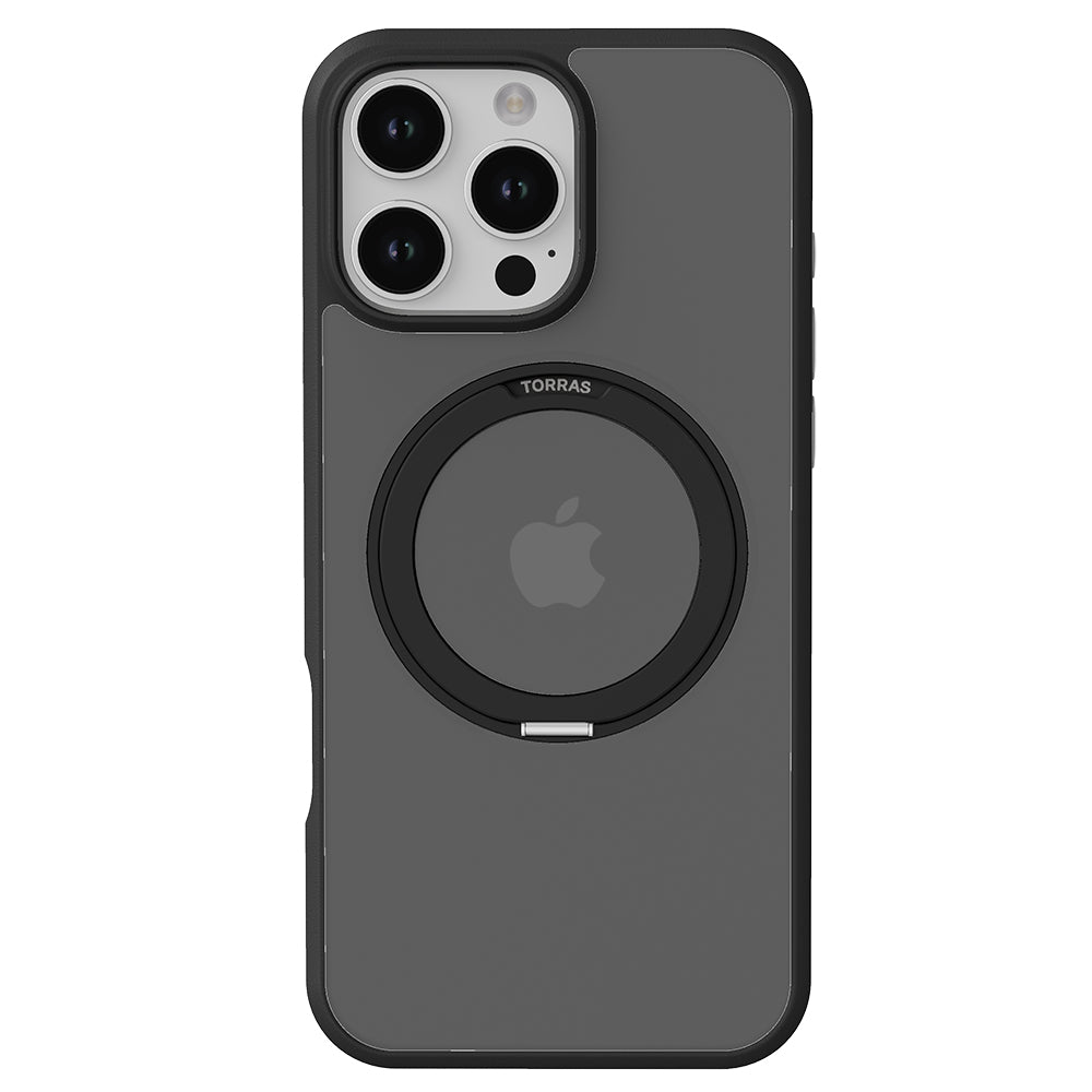 Pouzdro MagSafe pro Apple iPhone 16 Pro, Torras, Ostand Pro, Černá