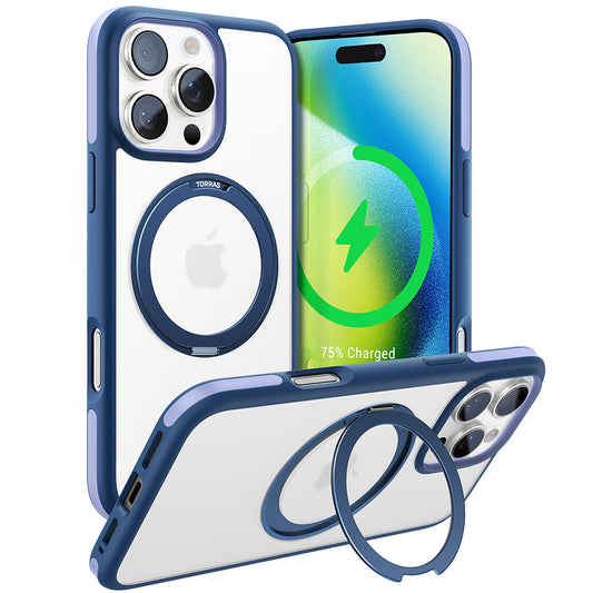 Pouzdro MagSafe pro Apple iPhone 16 Pro, Torras, Ostand R Fusion, Námořnická modř