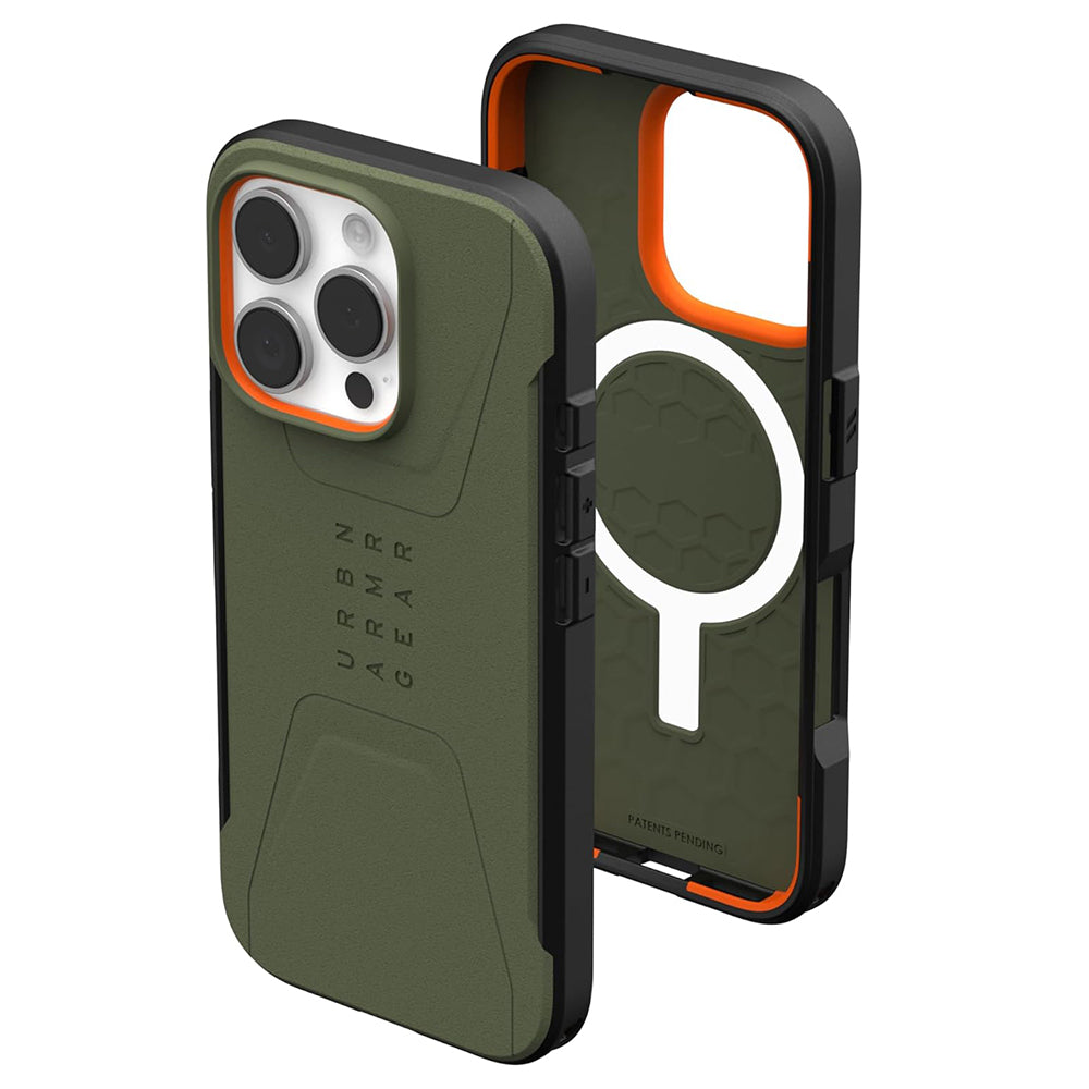Pouzdro MagSafe pro Apple iPhone 16 Pro, Urban Armor Gear, Civilian, Zelená