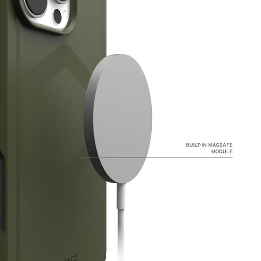MagSafe pouzdro pro Apple iPhone 16 Pro, Urban Armor Gear, Essential Armor, Zelené