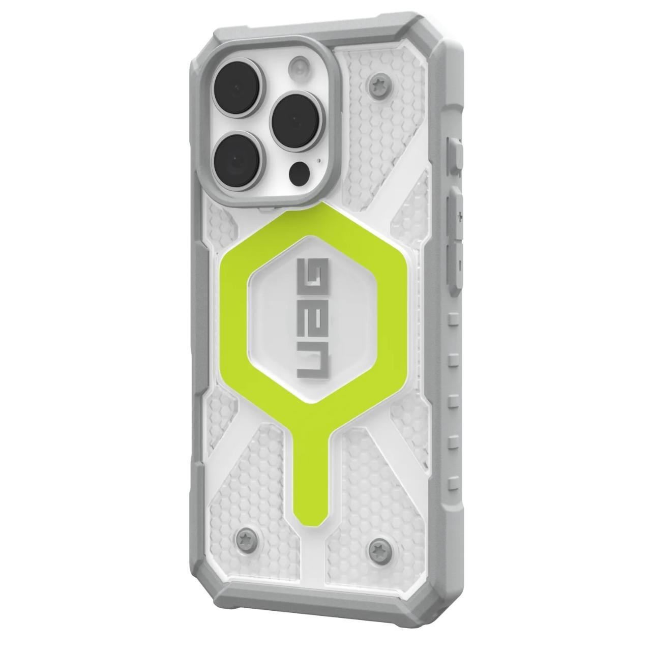 MagSafe pouzdro pro Apple iPhone 16 Pro, Urban Armor Gear, Pathfinder Clear, Zelené