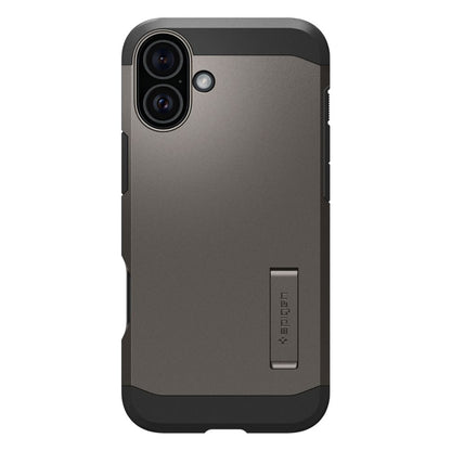 Pouzdro MagSafe pro Apple iPhone 16, Spigen, Tough Armor, Šedé