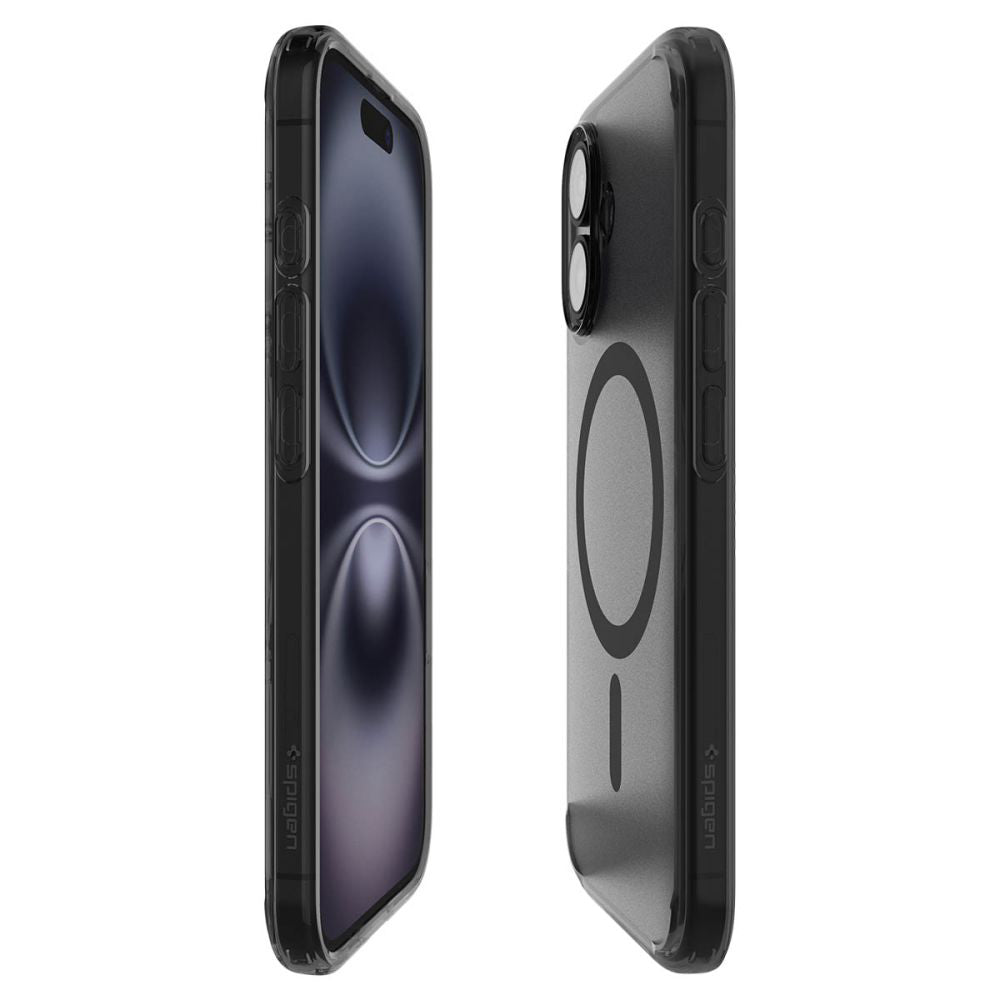 Pouzdro MagSafe pro Apple iPhone 16, Spigen, Ultra Hybrid T, Saténově černé ACS09074