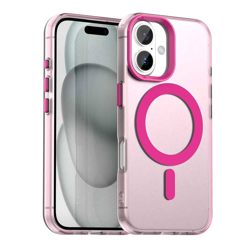MagSafe pouzdro pro Apple iPhone 16, Techsuit, CandyCase, Růžová
