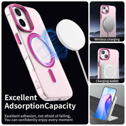 MagSafe pouzdro pro Apple iPhone 16, Techsuit, CandyCase, Růžová
