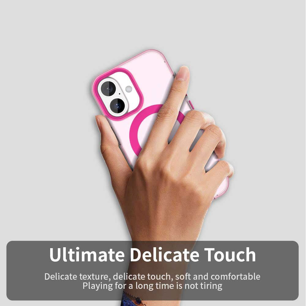MagSafe pouzdro pro Apple iPhone 16, Techsuit, CandyCase, Růžová