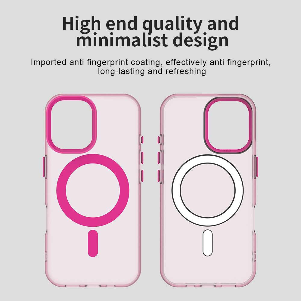MagSafe pouzdro pro Apple iPhone 16, Techsuit, CandyCase, Růžová
