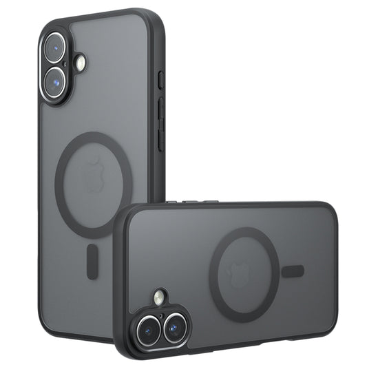 MagSafe pouzdro pro Apple iPhone 16, Techsuit, PureFrost, Černá saténová
