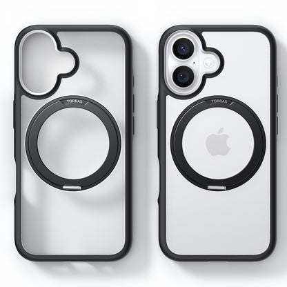 Pouzdro MagSafe pro Apple iPhone 16, Torras, Ostand R Fusion, Černá
