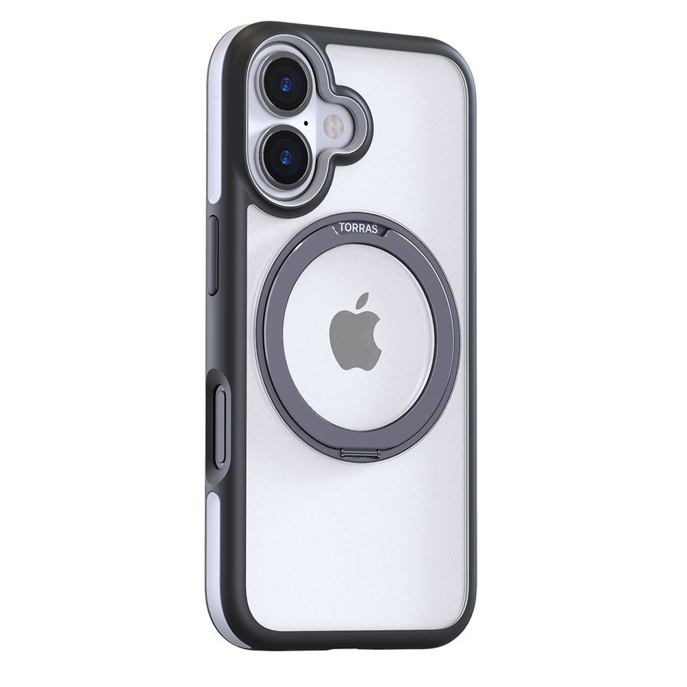 Pouzdro MagSafe pro Apple iPhone 16, Torras, Ostand R Fusion, Černá