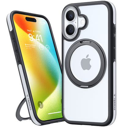 Pouzdro MagSafe pro Apple iPhone 16, Torras, Ostand R Fusion, Černá