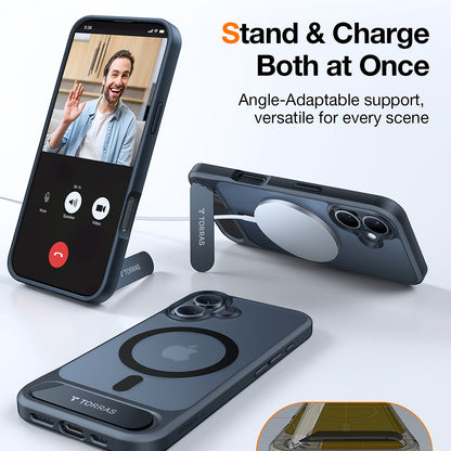 Pouzdro MagSafe pro Apple iPhone 16, Torras, Pstand, Černá