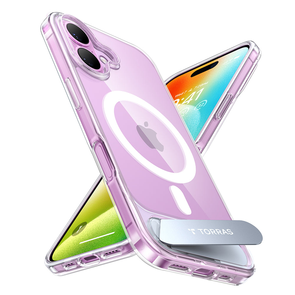 Pouzdro MagSafe pro Apple iPhone 16, Torras, Pstand, Průhledné