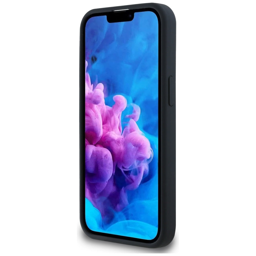 Pouzdro MagSafe pro Apple iPhone 16e, Karl Lagerfeld, Silikonové Karl & Choupette's Heads, Černé