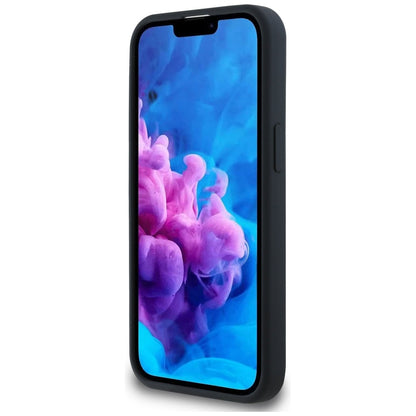 Pouzdro MagSafe pro Apple iPhone 16e, Karl Lagerfeld, Silikonové Karl & Choupette's Heads, Černé