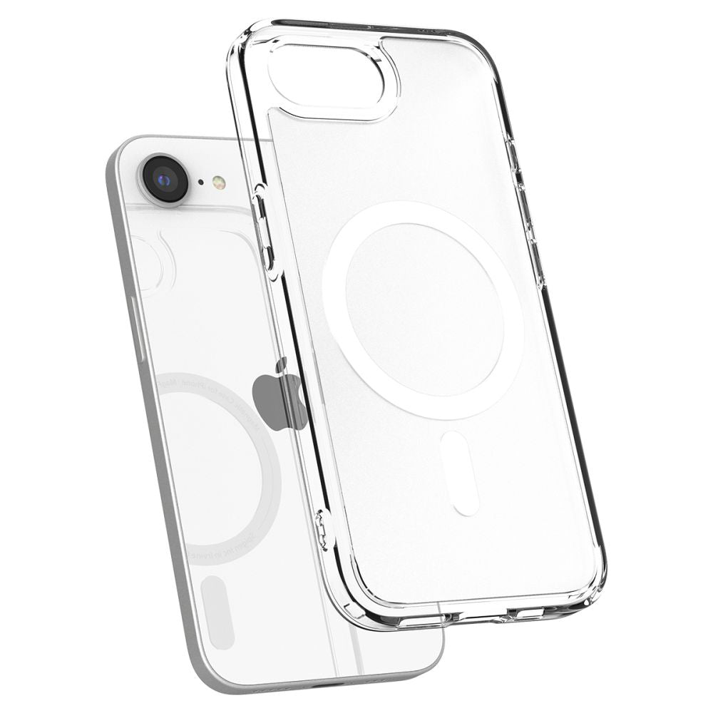 Pouzdro MagSafe pro Apple iPhone 17e / 16e, Spigen, Ultra Hybrid, Saténově bílé