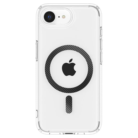 MagSafe pouzdro pro Apple iPhone 17e / 16e, Spigen, Ultra Hybrid Carbon, průhledné