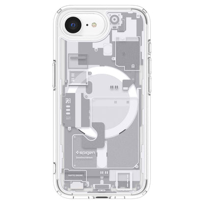 Pouzdro MagSafe pro Apple iPhone 17e / 16e, Spigen, Ultra Hybrid Zero One, Bílá