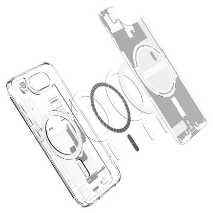Pouzdro MagSafe pro Apple iPhone 17e / 16e, Spigen, Ultra Hybrid Zero One, Bílá