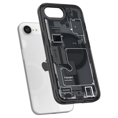 Pouzdro MagSafe pro Apple iPhone 17e / 16e, Spigen, Ultra Hybrid Zero One, Černé